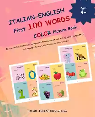 ITALIAN ENGLISH First 100 WORDS COLOR Picture (ITALIAN Language Learning And ITALIAN Alphabets)