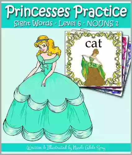 Princesses Practice: NOUN Level 1 Sight Words 50 Flash Cards (Princess Reading Flash Card 6)