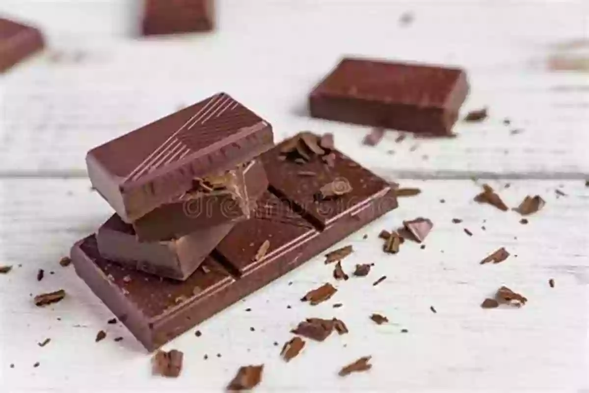 A Bar Of Dark Chocolate Broken Into Pieces On A Wooden Background French Instant Recipes: A Cookbook For All The Families: Healthy And Tasty Foods