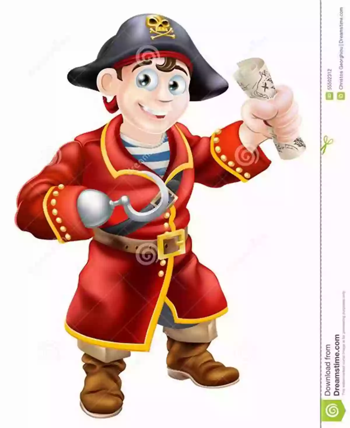 A Brave Young Pirate Holding A Treasure Map, Surrounded By A Crew Of Quirky Fellow Pirates, Sailing Towards A Distant Island R Things (A Children S Picture Book) (A To Z Things 18)