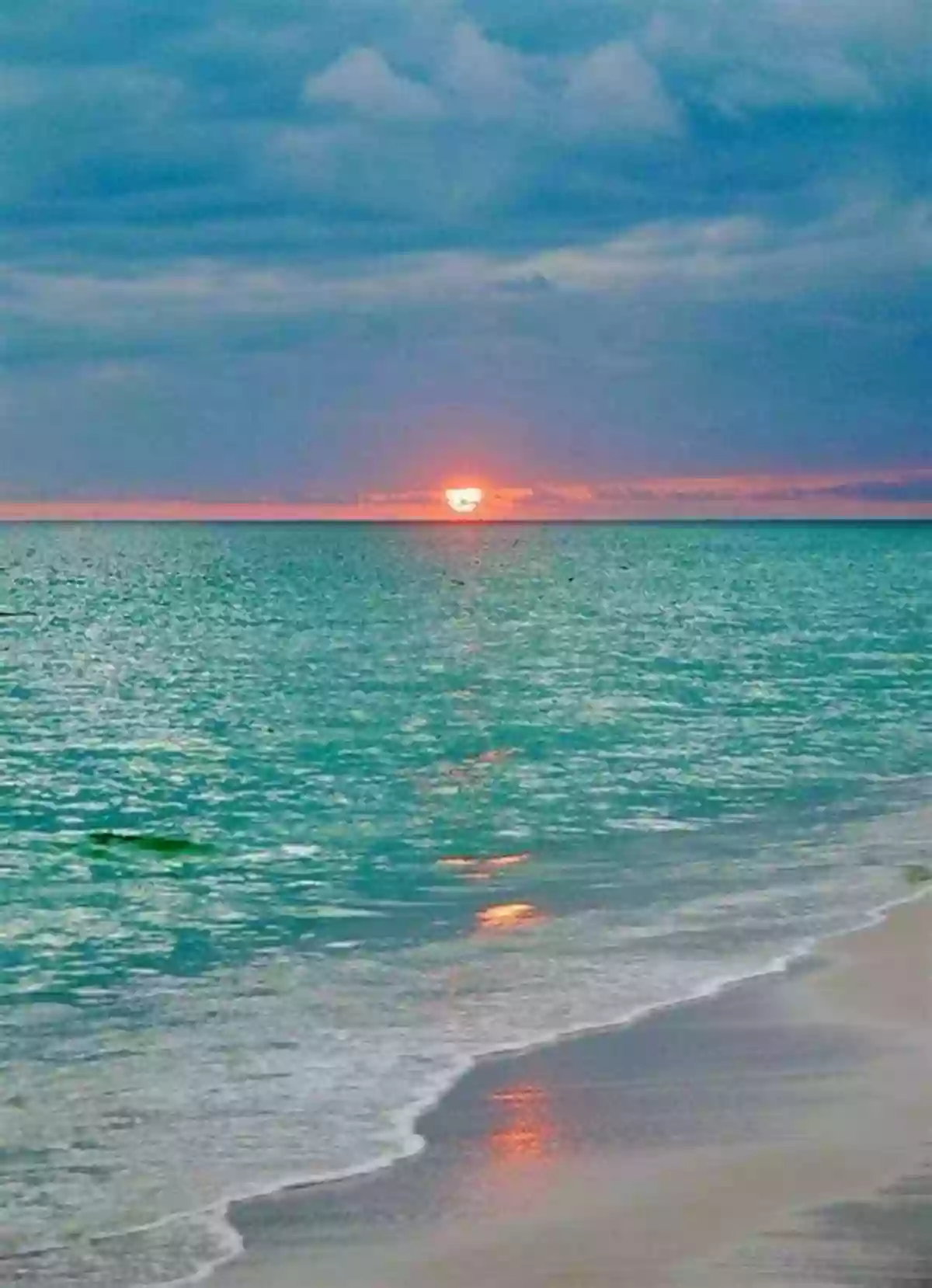 A Breathtaking Sunset Over The Serene Ocean The Ocean I Love: An Idyllic Poem