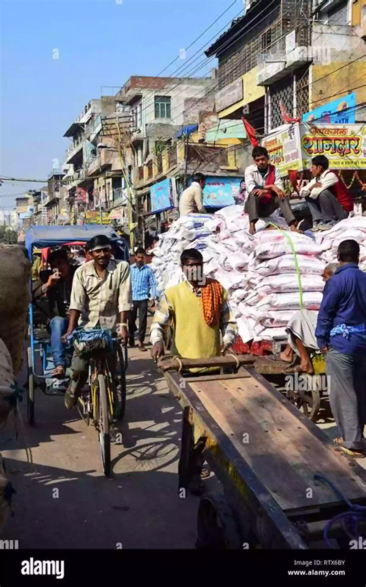 A Bustling Indian Market Filled With Colorful Textiles, Spices, And Diverse Products Imagining India: The Idea Of A Renewed Nation