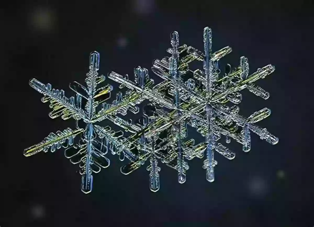 A Close Up View Of A Snowflake Under A Powerful Microscope Revealing Its Intricate Details Snow Flakes: A Chapter From The Of Nature