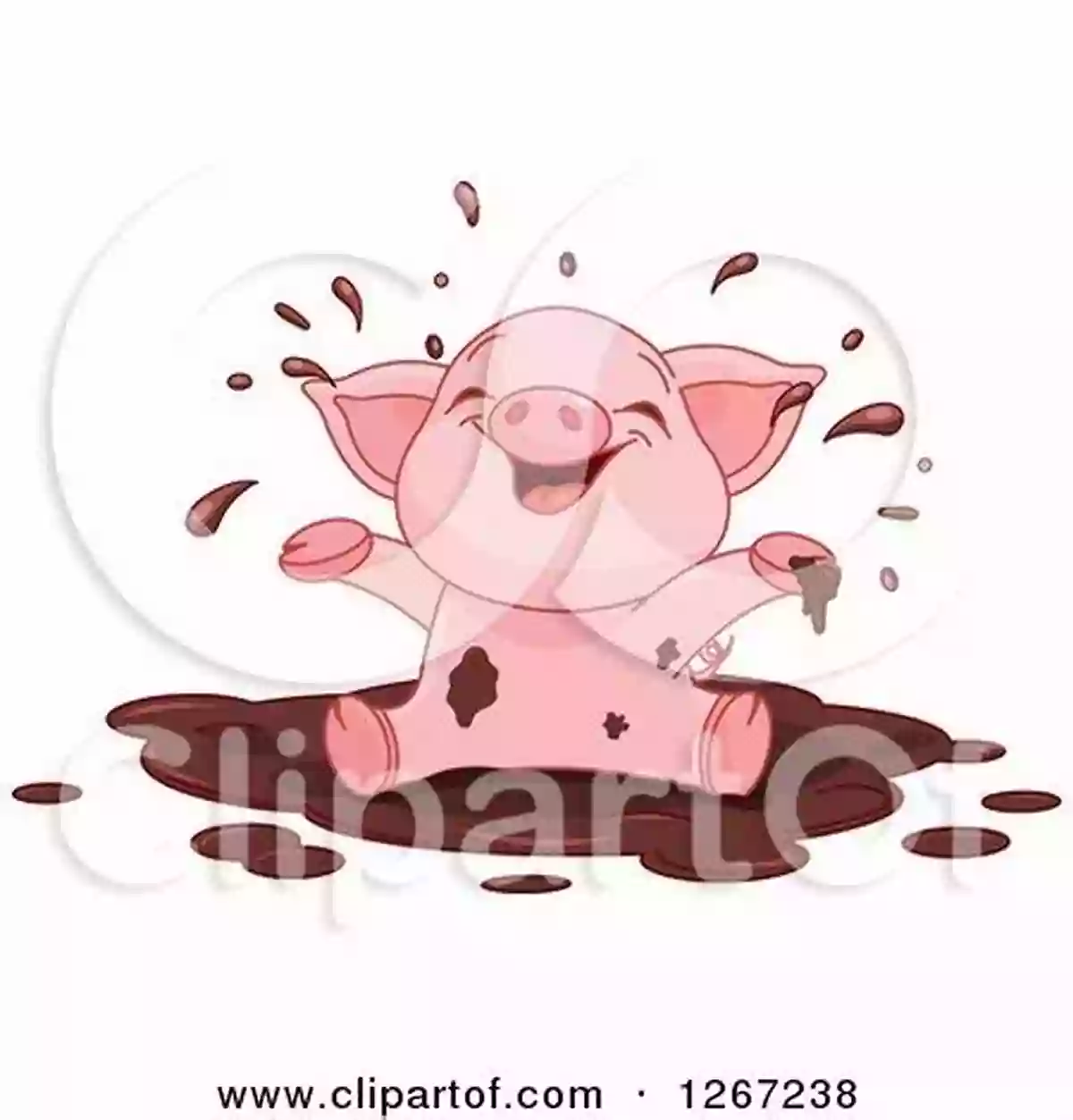 A Cute Piglet Standing In The Mud Farm Animals / Animales De Granja (Xist Kids Bilingual Spanish English)