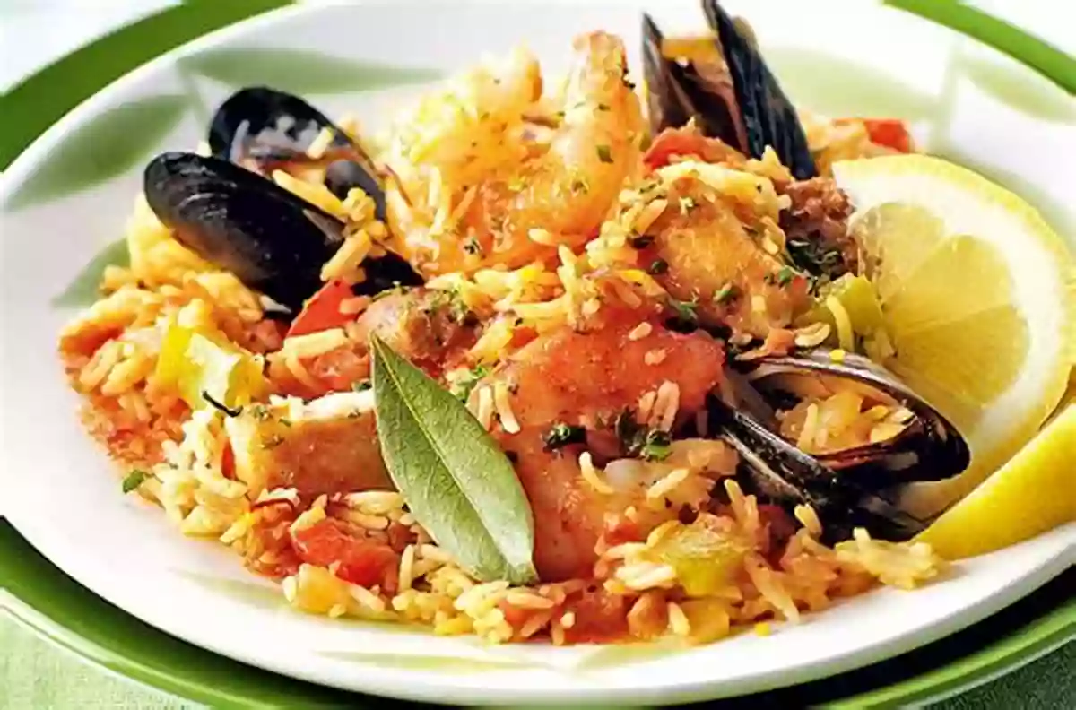 A Mouthwatering Paella, Adorned With Fresh Seafood, Delightful Spices, And Vibrant Colors The Real Taste Of Spain: Recipes Inspired By The Markets Of Spain