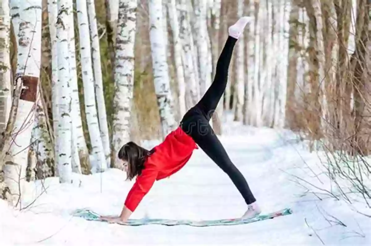 A Person Practicing Yoga In A Snow Covered Field, Surrounded By Serene Nature Riverboat: The Winter Comes Der Winter Kommt : Bilingual Children S Picture English German (Riverboat Bilingual 5)