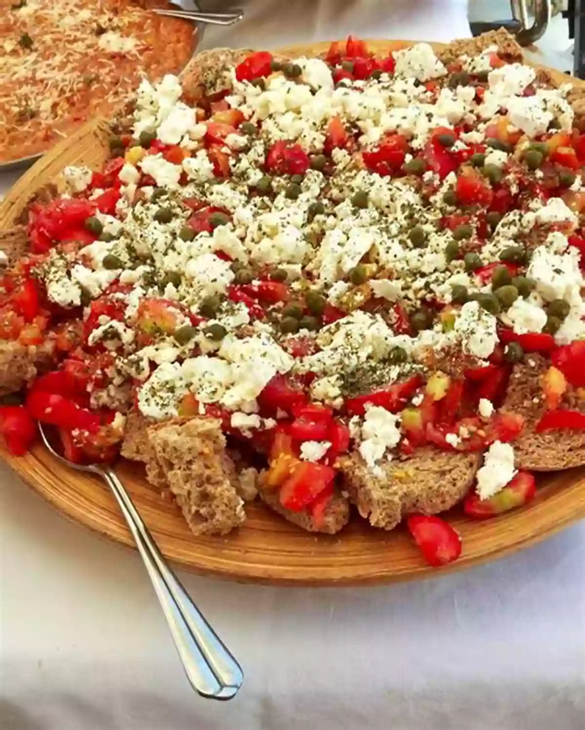 A Plate Of Dakos Cooking With Katerina: Healthy And Traditional Recipes From Crete