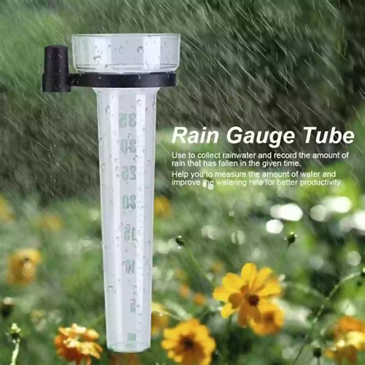 A Rain Gauge Collecting Rainfall Weather Instruments: Facts For Kids