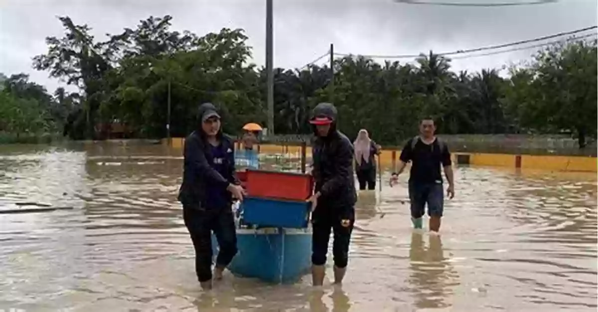 A Strong, Resilient Woman Wading Through Waist High Floodwaters The Rising Water Project: Real Stories Of Flooding Real Stories Of Downshifting (GreenSpirit Series)