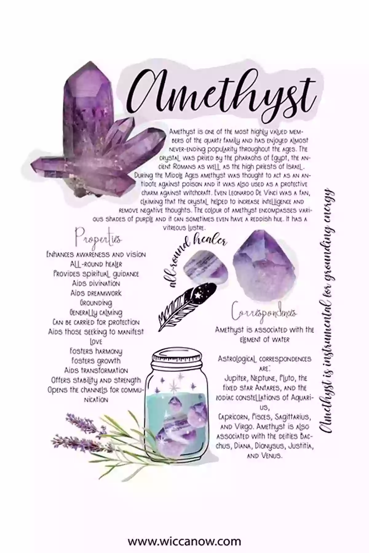 Amethyst The Spiritual Guide Crystals For Positive Manifestation: A Practical Sourcebook Of 100 Crystals