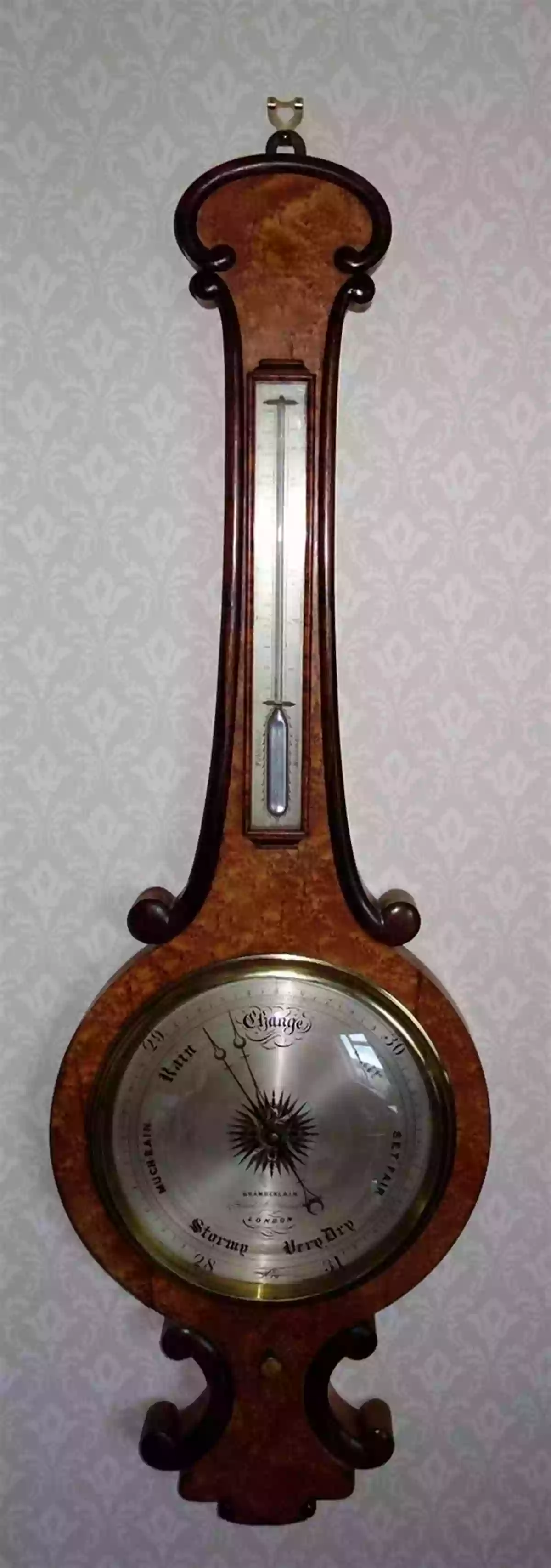 An Antique Mercury Barometer Weather Instruments: Facts For Kids