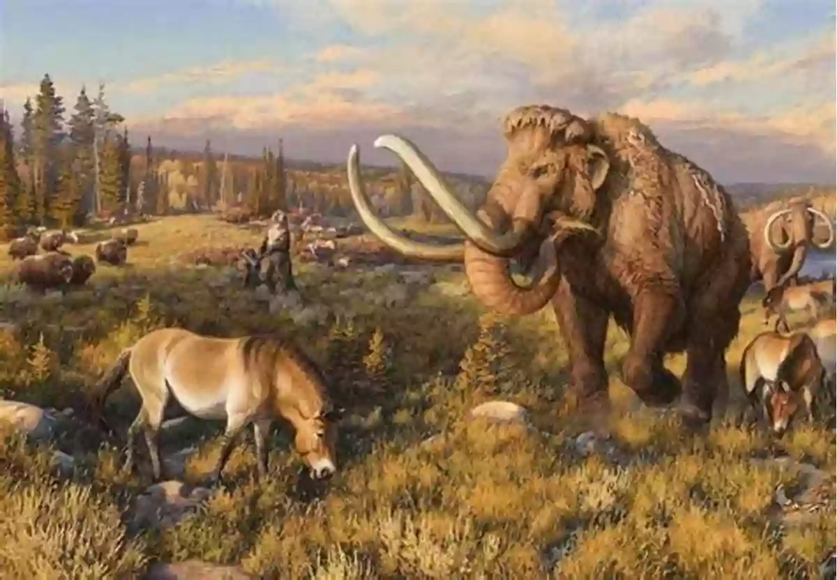 An Artistic Representation Of A Woolly Mammoth In A Pleistocene Forest Pleistocene Environments In The British Isles