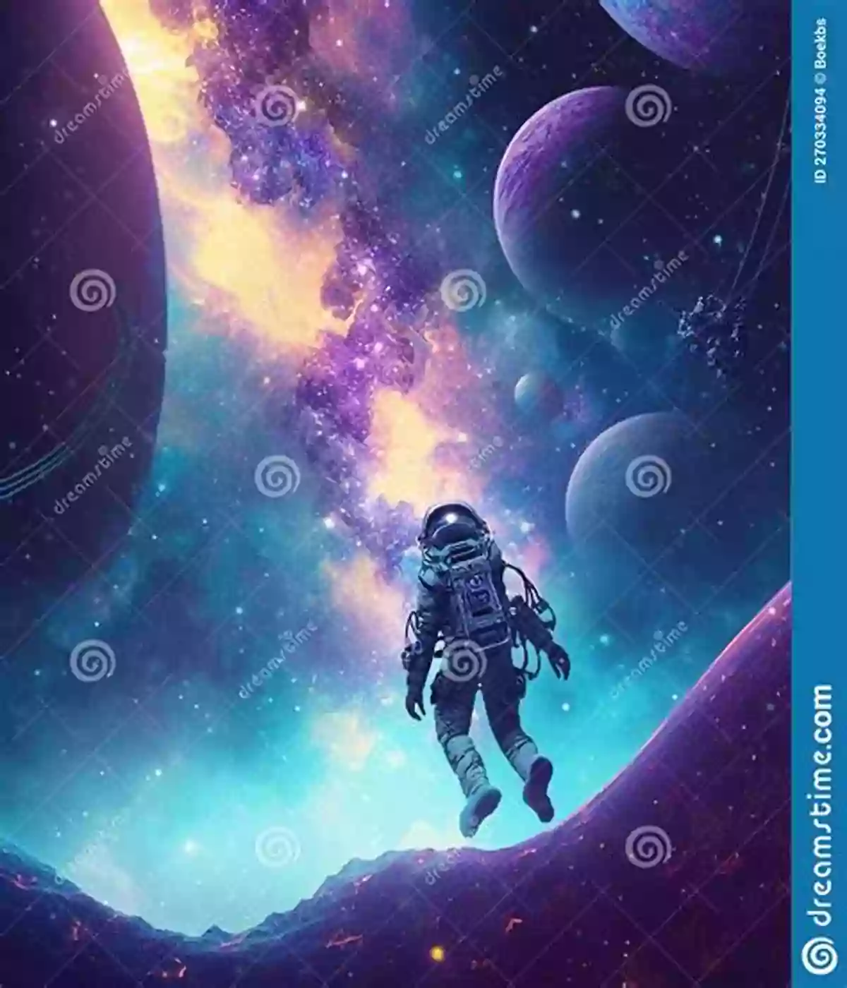 An Astronaut Floating Near A Distant Planet, Surrounded By Swirling Galaxies And Sparkling Stars R Things (A Children S Picture Book) (A To Z Things 18)