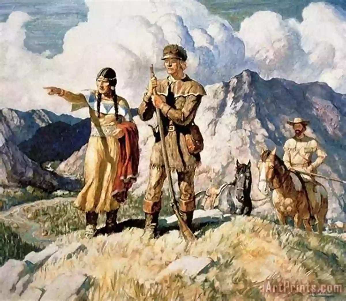 An Illustration Of Sacagawea Leading Lewis And Clark On Their Expedition Women Icons Of The West: Five Women Who Forged The American Frontier (Notable Western Women)