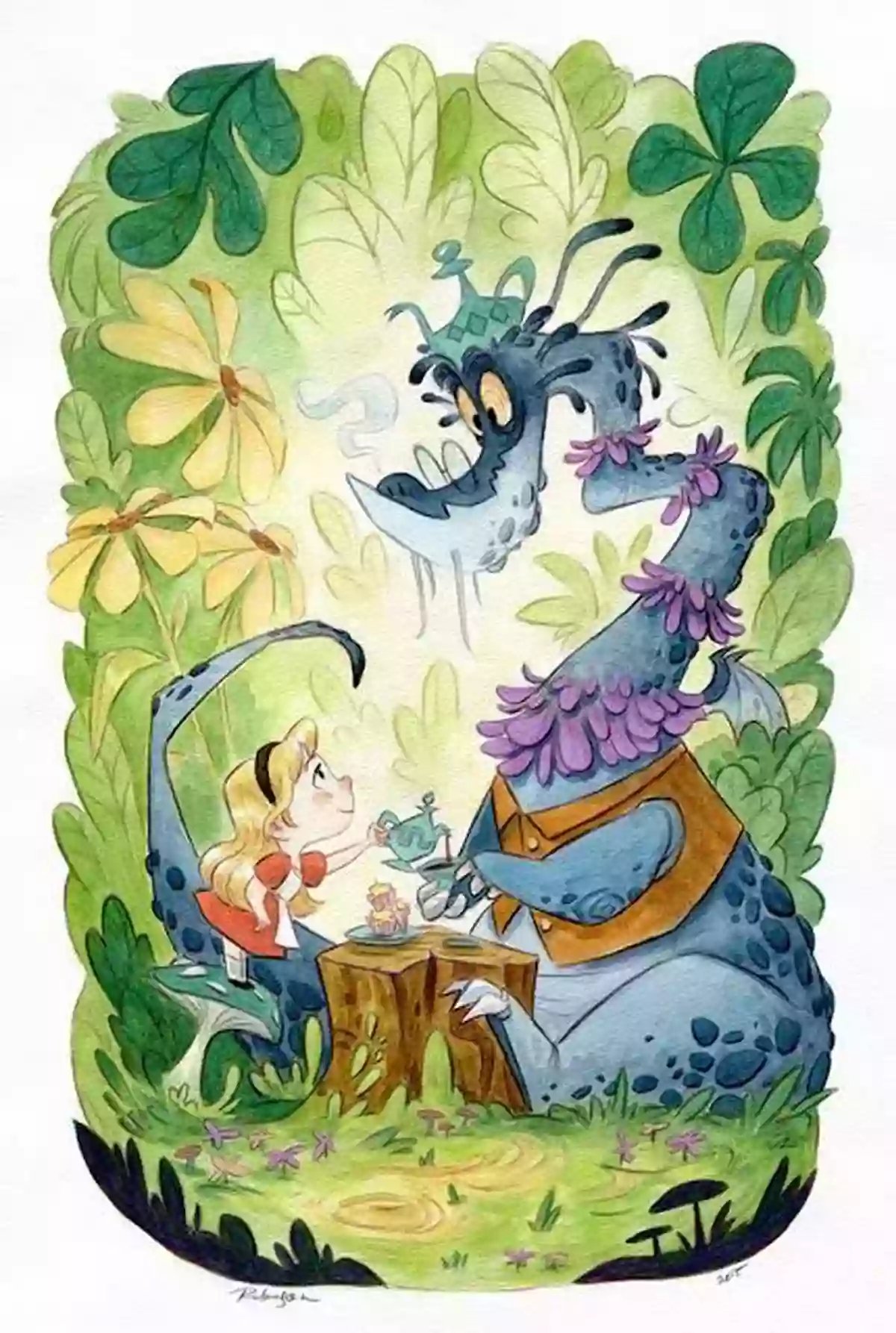 An Illustration Of A Friendly Dragon Playing With Children In A Whimsical Forest R Things (A Children S Picture Book) (A To Z Things 18)