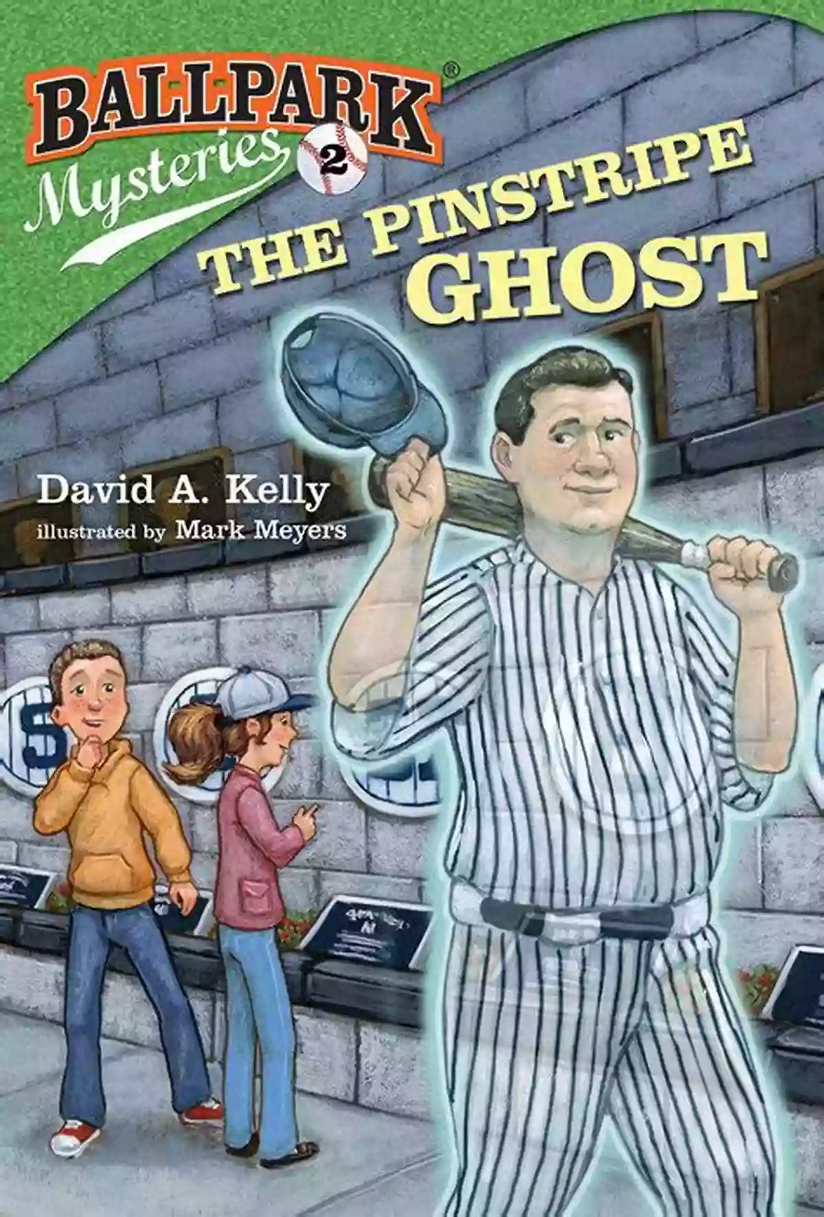 Ballpark Mysteries: The Pinstripe Ghost Book Cover Ballpark Mysteries #2: The Pinstripe Ghost