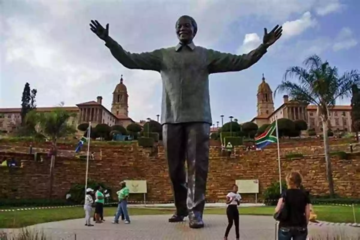 Benjamin And His Dog Standing In Front Of The Nelson Mandela Statue In Johannesburg South Africa (Country Guides With Benjamin Blog And His Inquisitive Dog)