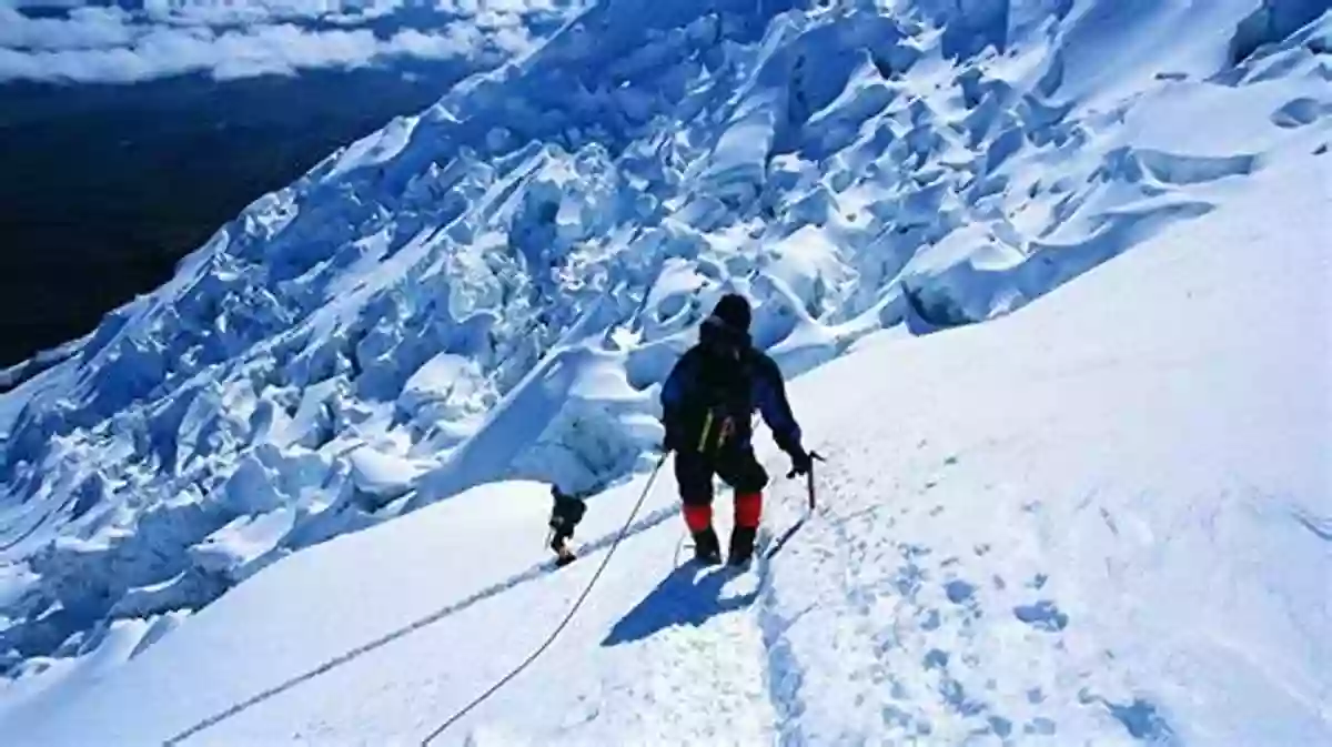 Climber On A Snowy Mountain Up And About: The Hard Road To Everest