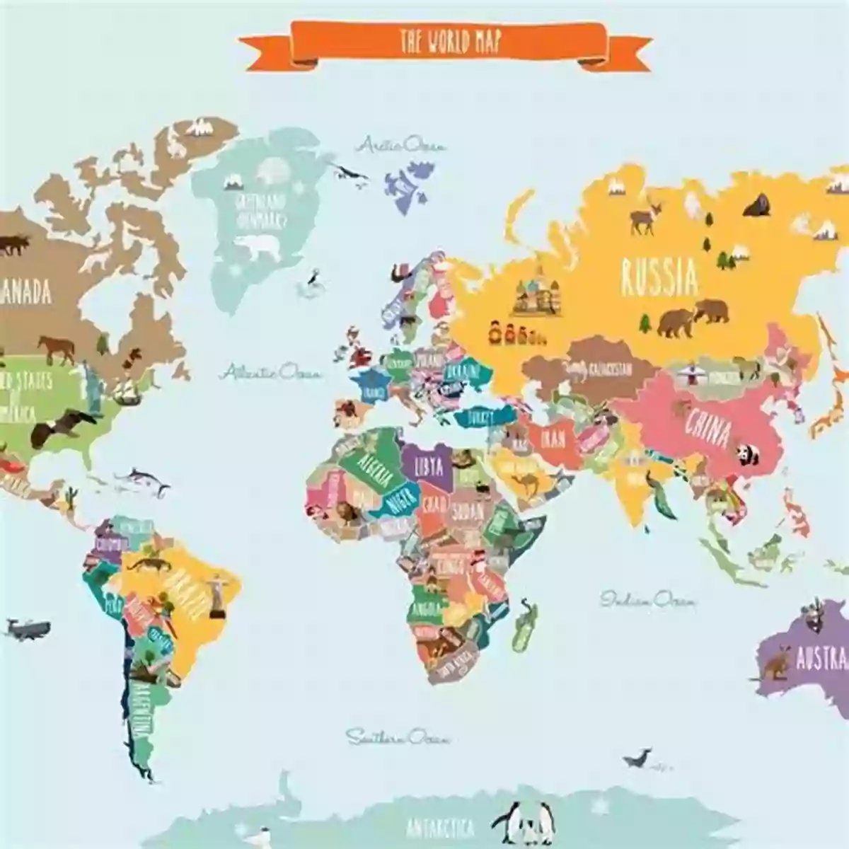 Colorful World Map Poster In German For Exploring Different Countries German Lesson 5: Toys Games (Easy Peasy German For Kids Series)