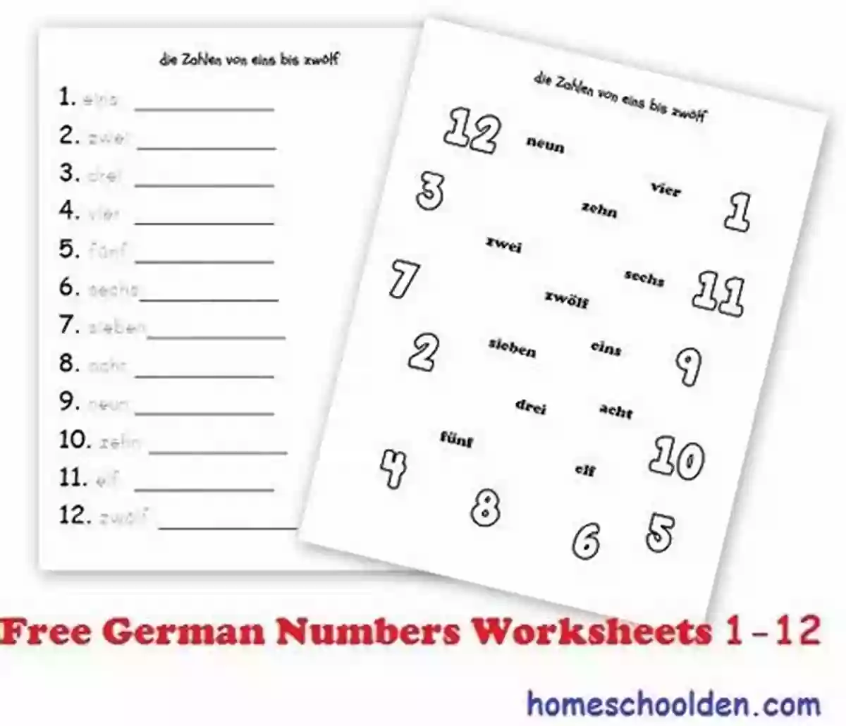 Connect The Dots Workbook For Learning German Numbers German Lesson 5: Toys Games (Easy Peasy German For Kids Series)