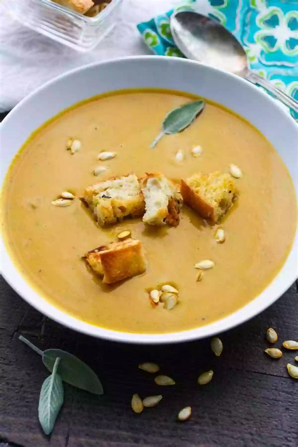 Creamy Butternut Squash Soup With Spiced Croutons Cook Share Eat Vegan: Delicious Plant Based Recipes For Everyone