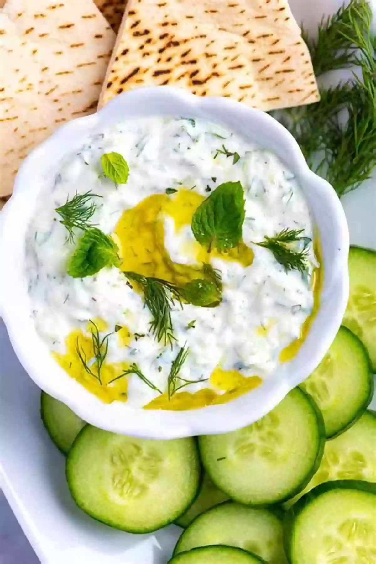 Creamy Tzatziki Sauce Recipe Mediterranean Diet Recipes #3: 25 Delicious Healthy Choice Recipes Perfect For Mediterranean Diet Followers Plant Based Recipes