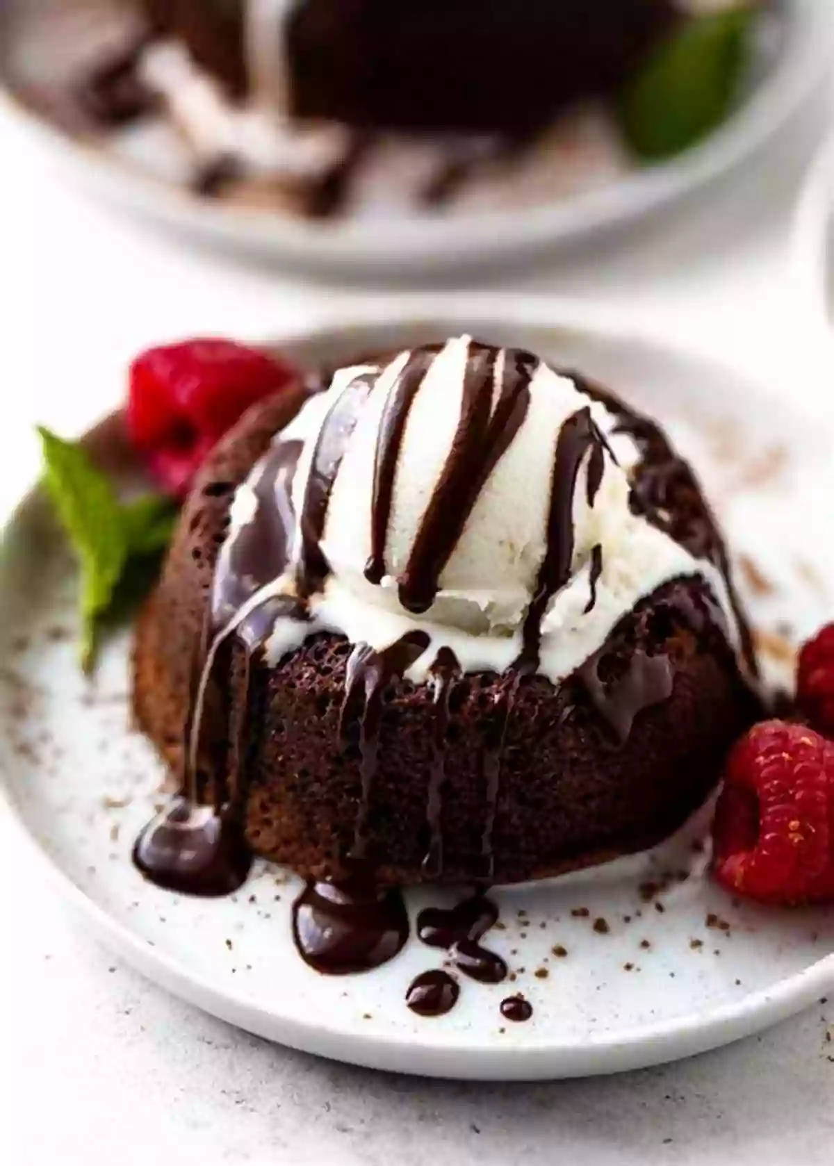 Decadent Chocolate Molten Lava Cake With A Scoop Of Vanilla Ice Cream 365 Impressive Dinner Party Recipes: Best Dinner Party Cookbook For Dummies