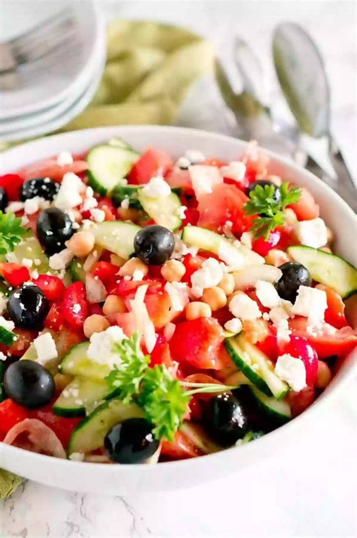 Delicious Greek Salad Recipe Mediterranean Diet Recipes #3: 25 Delicious Healthy Choice Recipes Perfect For Mediterranean Diet Followers Plant Based Recipes