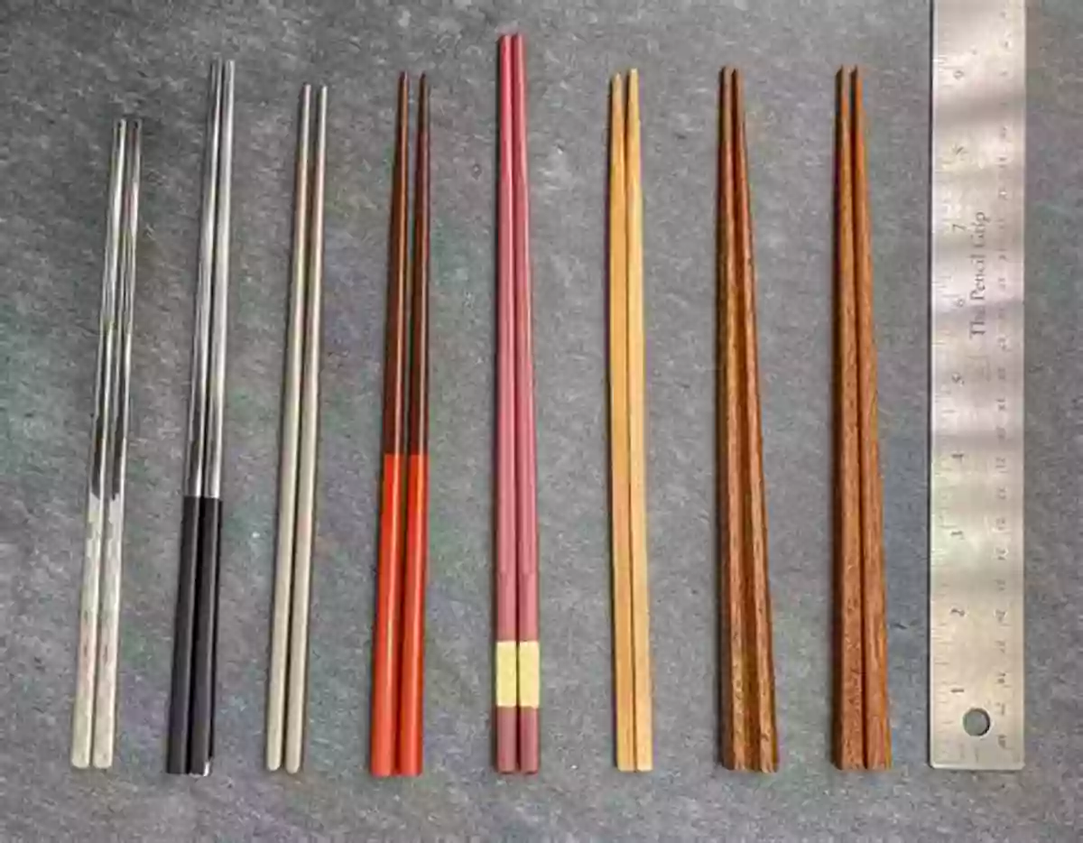 Different Types Of Chopsticks Displayed On A Wooden Surface Chopsticks In The Land Of Cotton: Lives Of Mississippi Delta Chinese Grocers