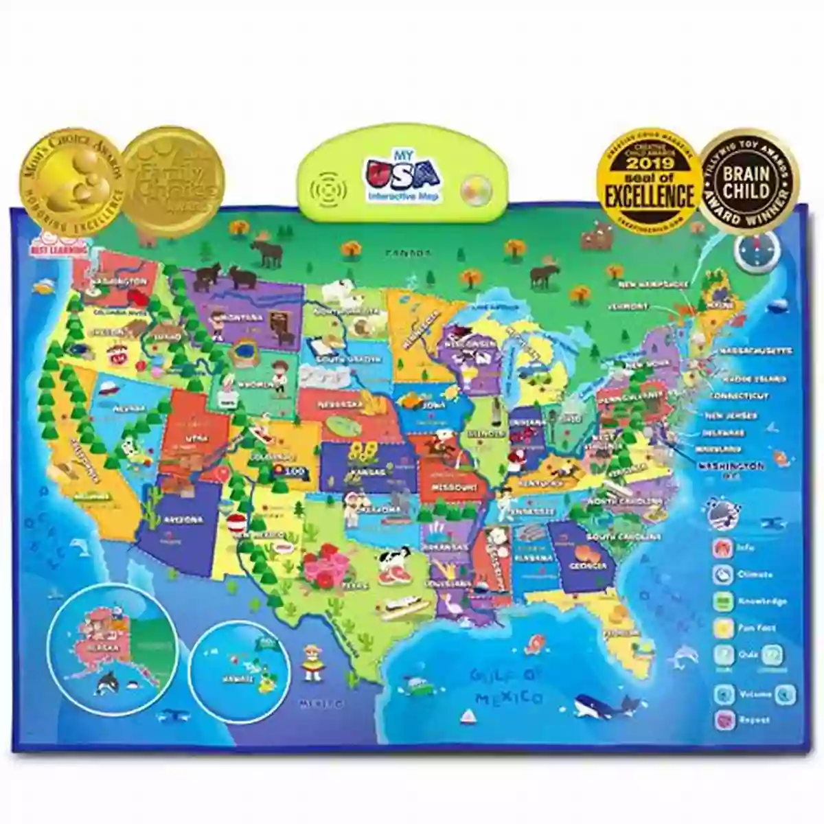 Educational Interactive Maps For Early Learners ABC USA Explorer: Educational Interactive For Early Learners (Maps For Kids 1)