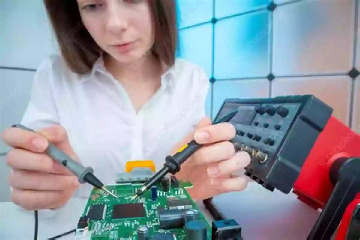 Electrical Engineer Working On A Circuit Board Visualization Of Fields And Applications In Engineering