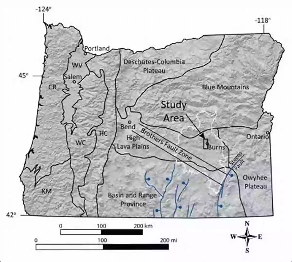 Exploring The Brothers Fault Zone In The John Day Country Central Oregon Geology: The Brothers Fault Zone High Lava Plains The John Day Country