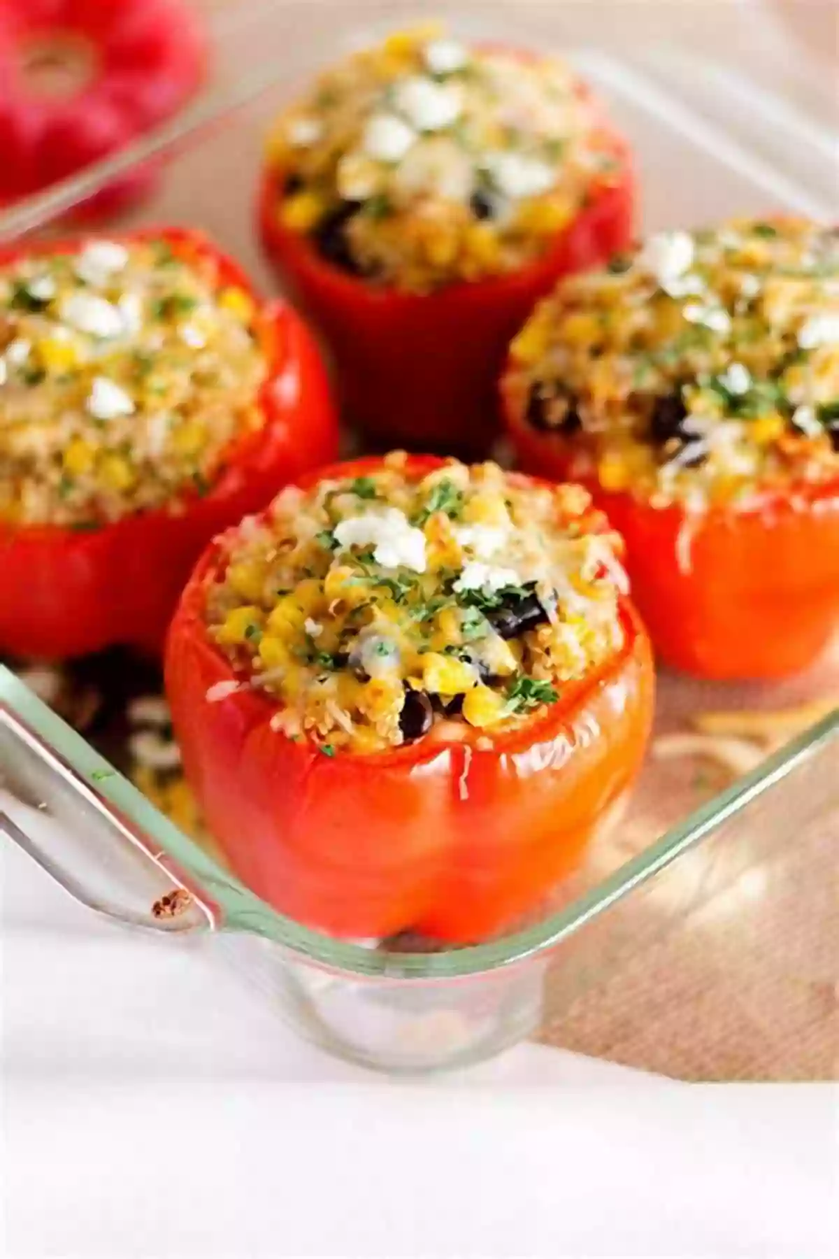 Flavorful Quinoa Stuffed Bell Peppers Recipe Mediterranean Diet Recipes #3: 25 Delicious Healthy Choice Recipes Perfect For Mediterranean Diet Followers Plant Based Recipes