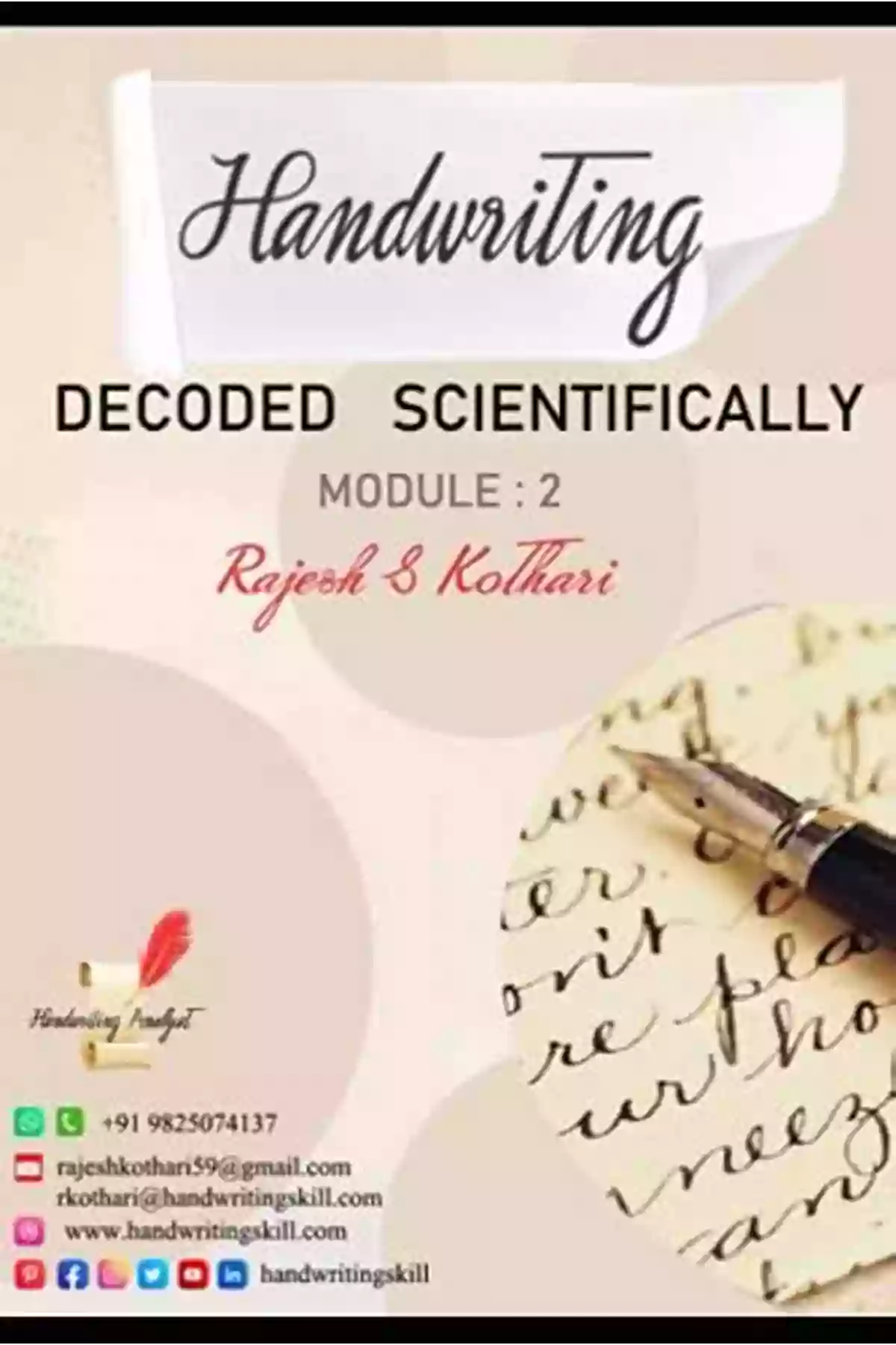 Handwriting Decoded Scientifically Rajesh Kothari Module Handwriting Decoded Scientifically Module 4 Rajesh Kothari