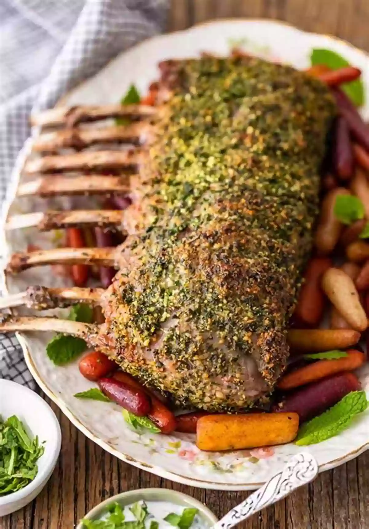 Herb Crusted Rack Of Lamb Recipe Paleo Meats: Gluten Free Recipes For Mouthwateringly Succulent Paleo Beef Pork Lamb And Game Dishes (Paleo Diet Solution Series)