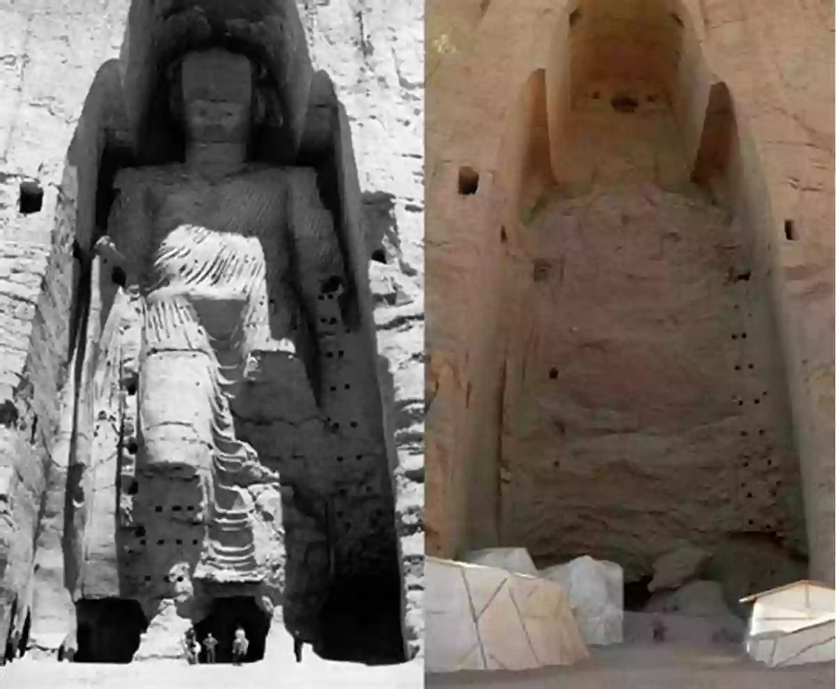 Historic Bamiyan Buddhas Before Their Destruction By Genghis Khan Genghis Khan Battles In Afghanistan