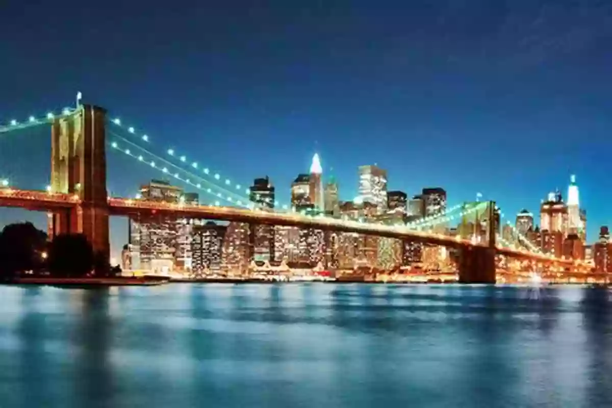 Iconic Brooklyn Bridge Illuminated At Night The Bridges Of New York (New York City)