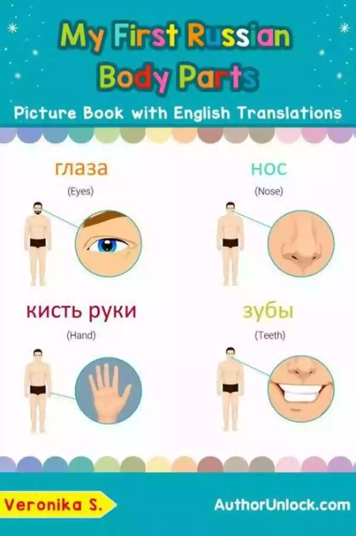 Illustration Of Russian Body Parts With English Translations My First Russian Body Parts Picture With English Translations: Bilingual Early Learning Easy Teaching Russian For Kids (Teach Learn Basic Russian Words For Children 7)