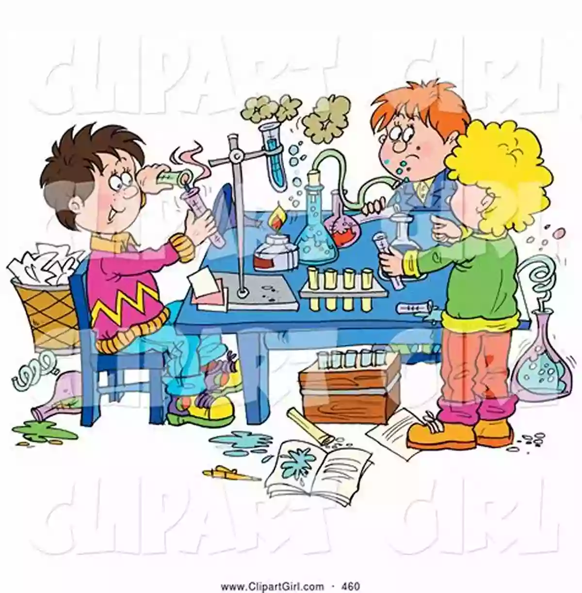 Illustration Of A Group Of Children Conducting Science Experiments For Kids : Shapes And Colors: (Educational For Children Kids Children S Picture Book)