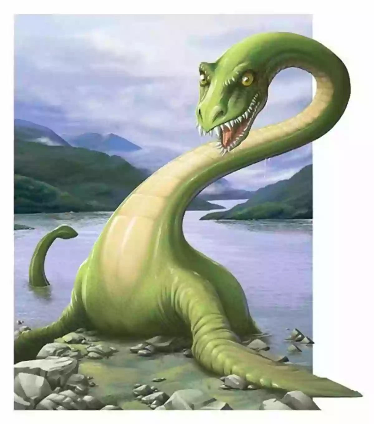 Illustration Of The Loch Ness Monster River Folk Tales Of Britain And Ireland