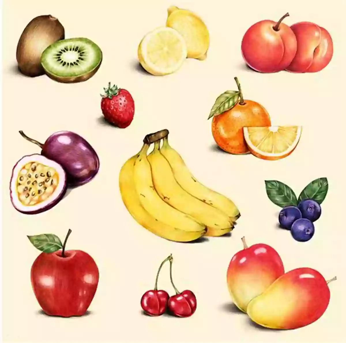 Illustration Of Various Fruits Food/La Comida (WordBooks/Libros De Palabras)