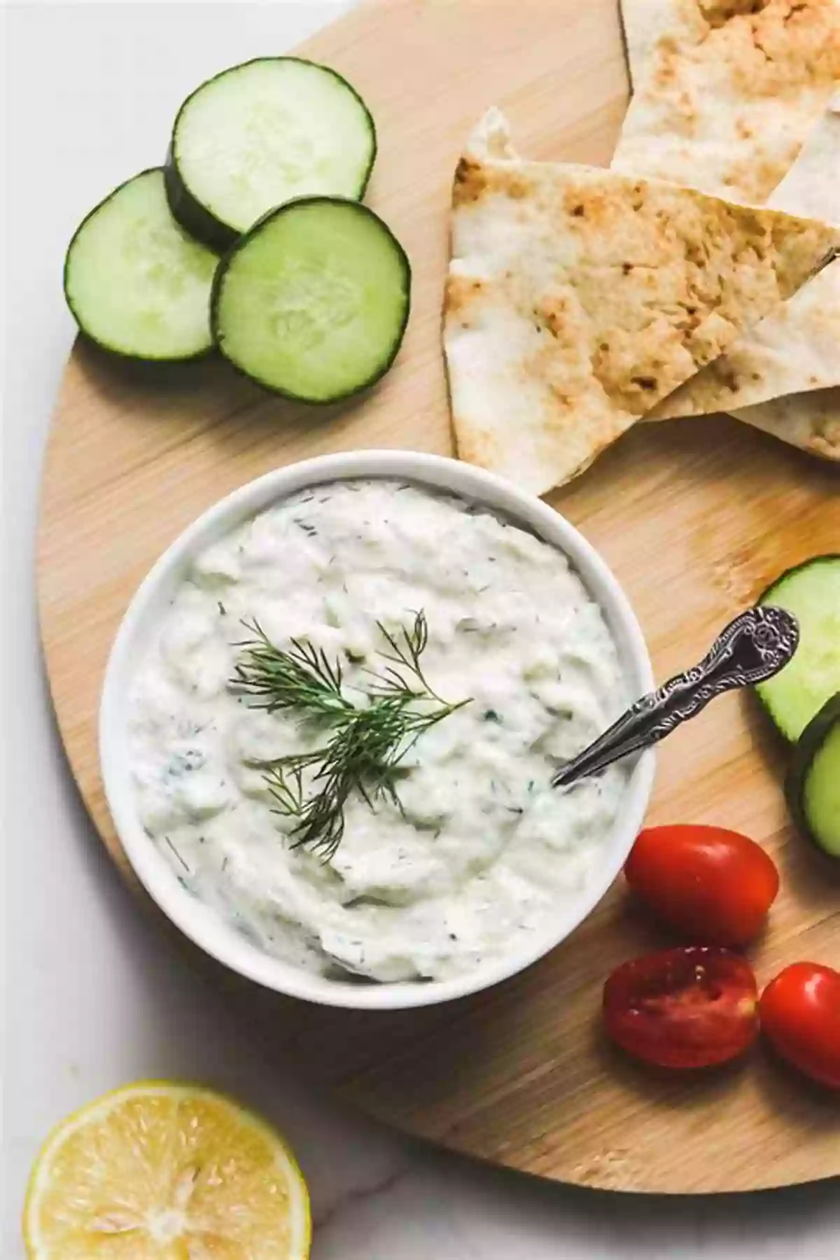 Image Of Tzatziki Dip In A Bowl Cookbook Of Greek Cuisine Recipes: Easy To Cook Greek Dishes For Beginners: Cooking At Home