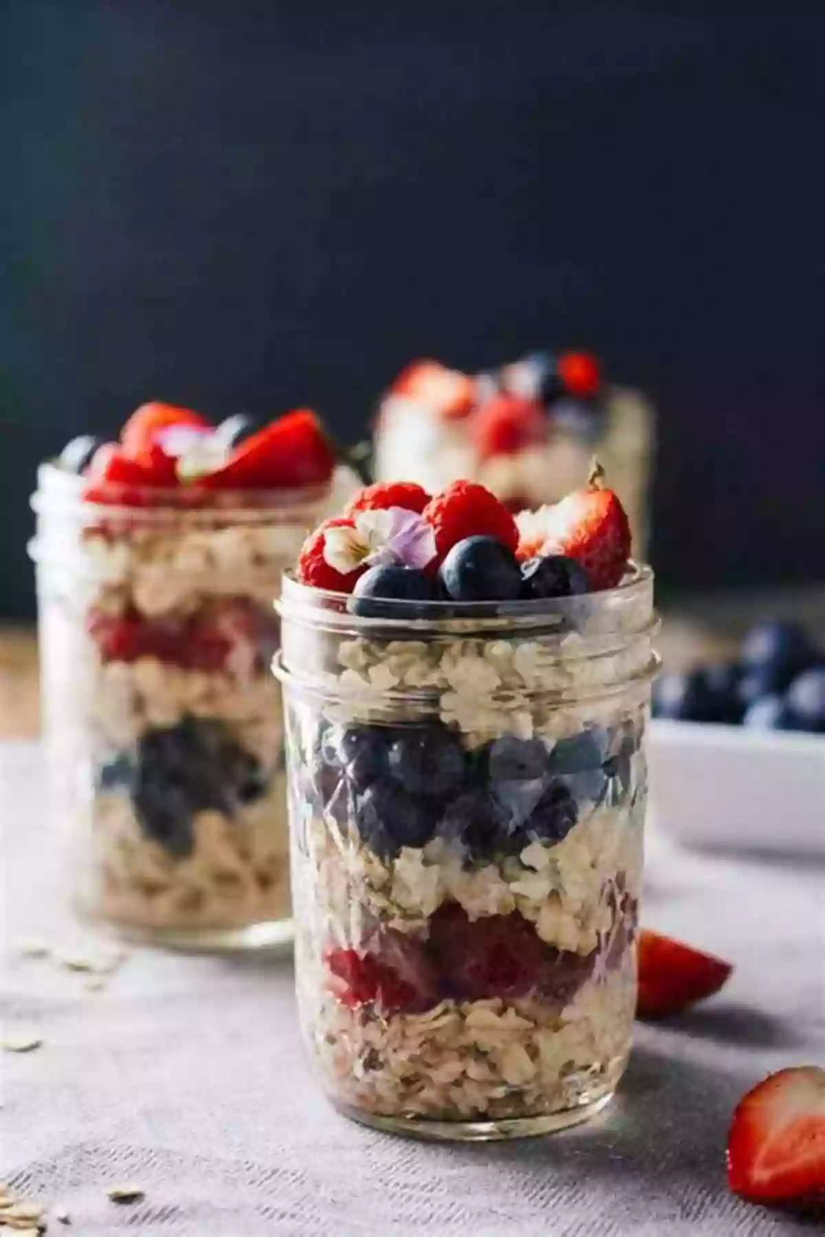 Jar Of Overnight Oats Topped With Fresh Berries And A Drizzle Of Honey New And Useful Recipes: A Collection Of Simple And Healthy Recipes