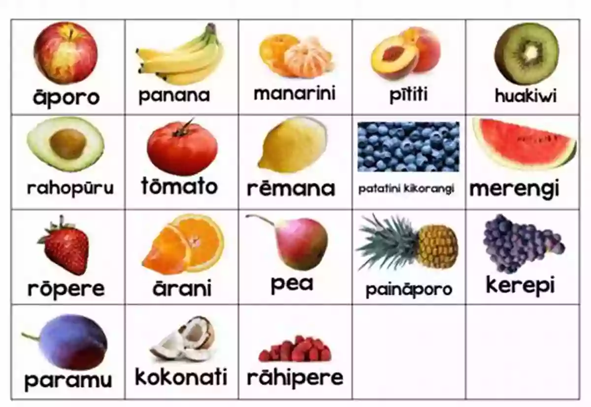 Maori Fruit Karaka Learn Maori For Kids: Fruit And Vegetables