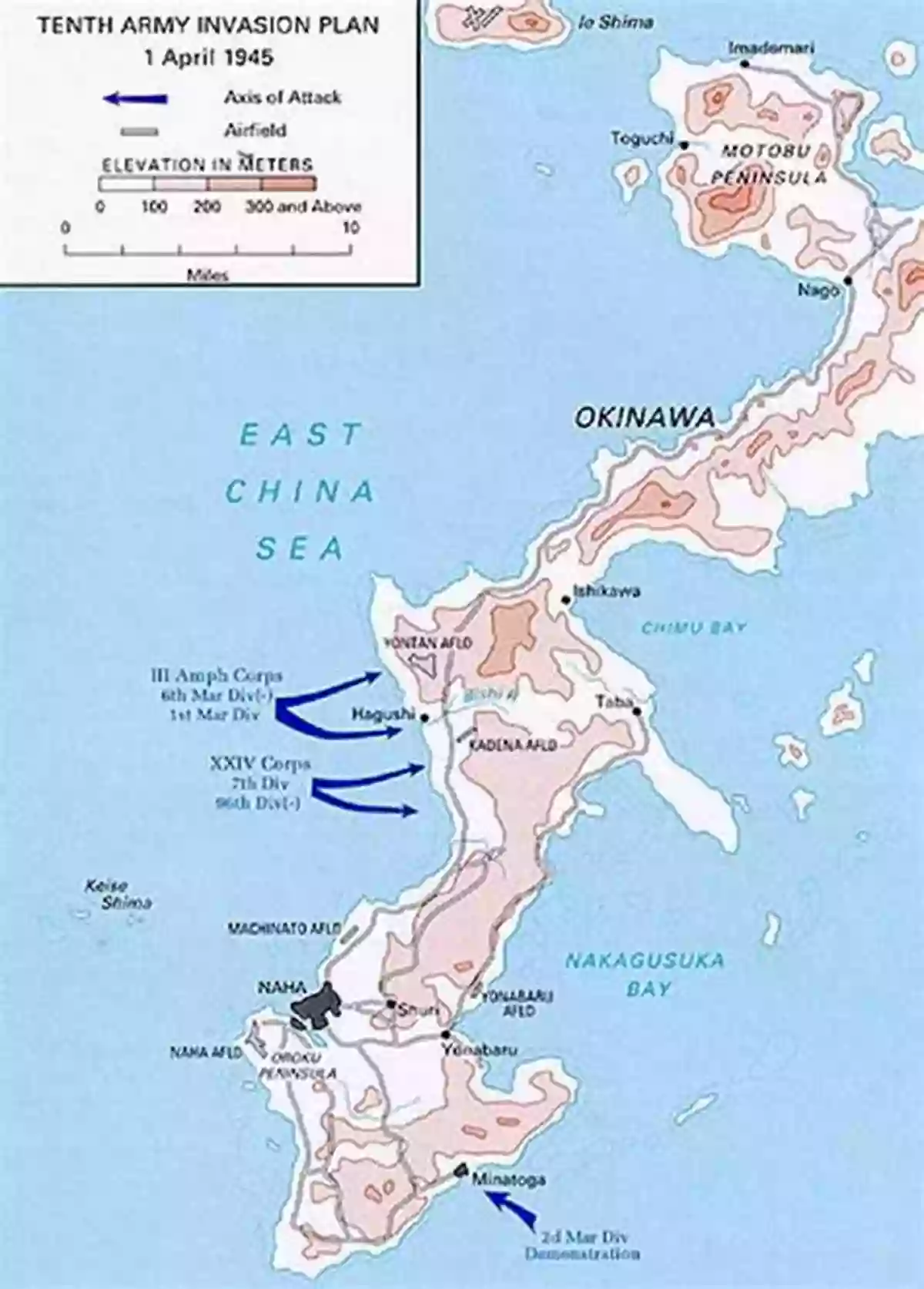 Map Of Okinawa Battle Plan The Battle Of Okinawa 1945: The Pacific War S Last Invasion (Images Of War)