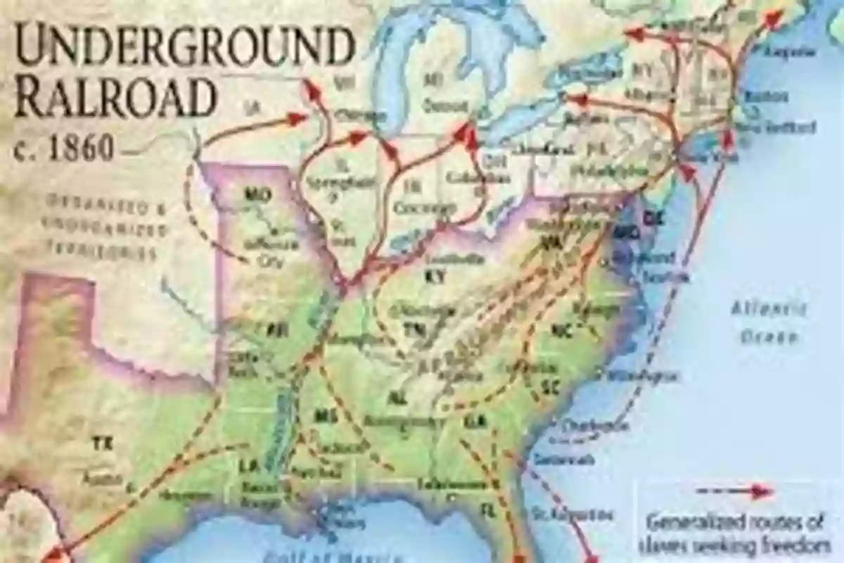 Map Of The Underground Railroad's Secret Routes The Mystery On The Underground Railroad (Real Kids Real Places 12)