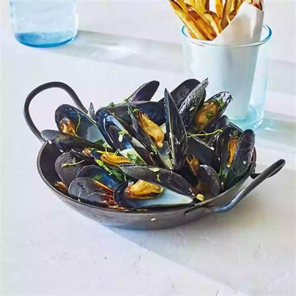 Moules Frites, Steamed Mussels Served With Crispy French Fries The Taste Of Belgium Olivia Wood