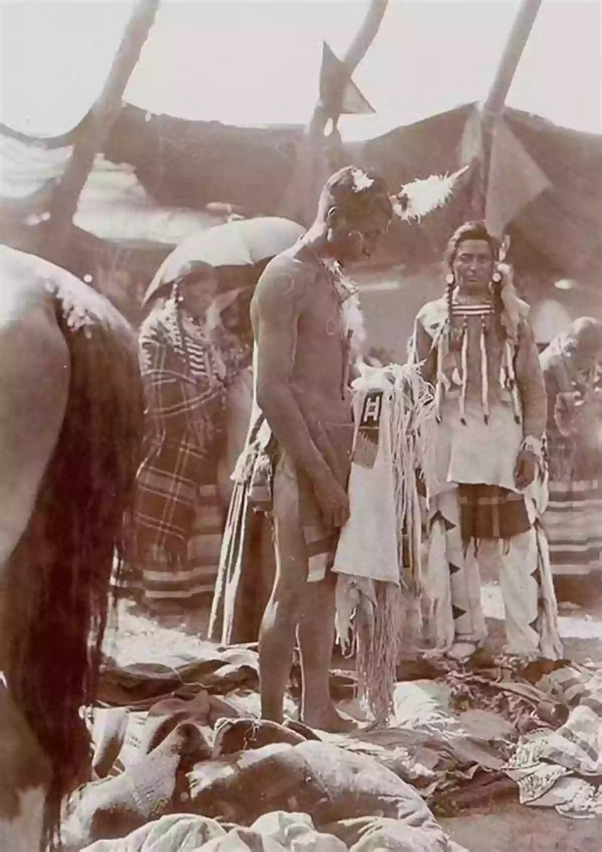 Native American Warrior Dancers Performing At Sunset On The Great Plains Shamanism And Vulnerability On The North And South American Great Plains