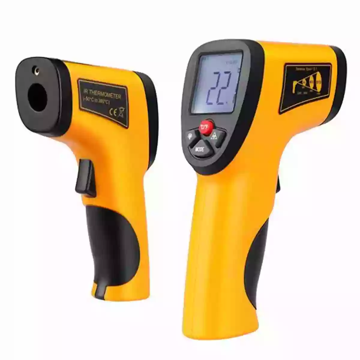 Non Contact Infrared Thermometer Being Used To Measure Temperature Non Invasive Thermometry Of The Human Body