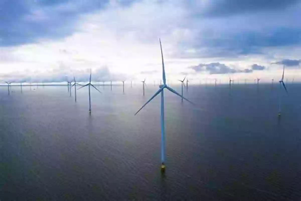 Offshore Wind Farm Generating Renewable Energy The Empty Sea: The Future Of The Blue Economy